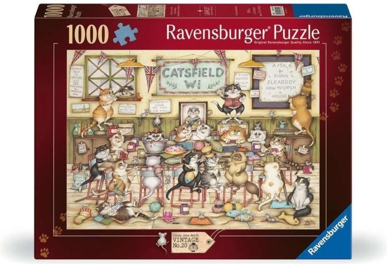 Puzzle Ravensburger vintage nr. 2: Zbenguiala pisicilor 1000 de piese