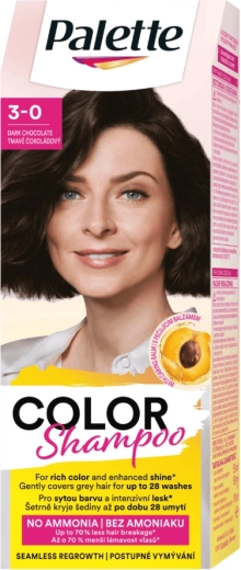 Palette Color Shampoo ciocolatiu închis 3-0, 50 ml