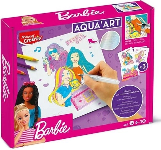 Maped Creativ Aqua Art imagini acuarelă Barbie