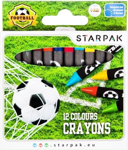 Creioane cerate fotbal 12 buc.