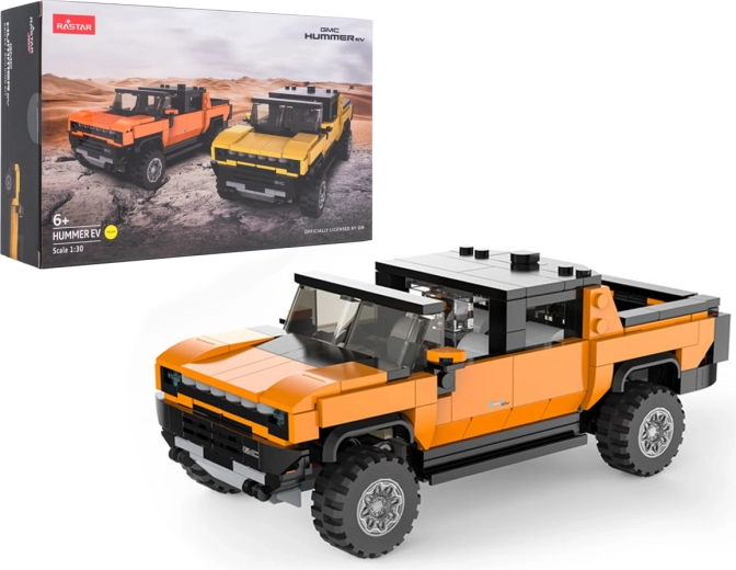 Kit de asamblare pentru modelul Hummer EV RASTAR la scara 1:30 – Portocaliu