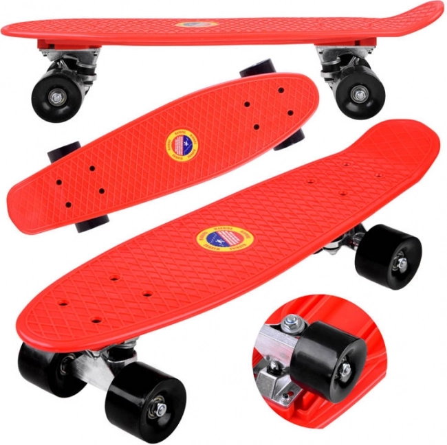 Fiszka skateboard pentru copii până la 50 kg – Roșu