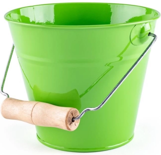 Găletușă de grădină WOODY – metalică verde