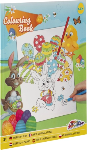 Carte de colorat de Paște A4