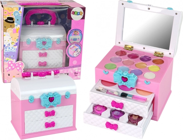 Troller de frumusețe pentru copii roz și alb