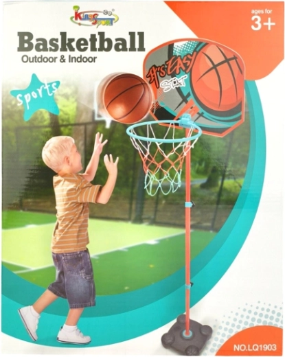 Coș de baschet cu suport în cutie