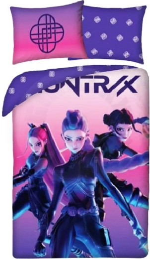 Lenjerie de pat din bumbac K-Pop Demon Hunters Huntrix 140 × 200 cm