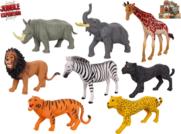 Jungle Expedition animăluțe safari – set de 8 figurine realiste