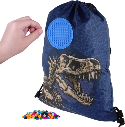 Sac de spate Pixie Crew cu dinozaur și panou mic