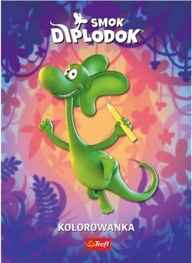 Dragonul Diplodok: carte de colorat