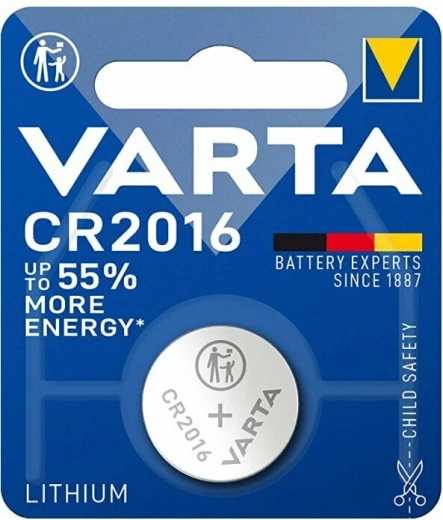 Baterie tip buton Varta CR2016, 3 V