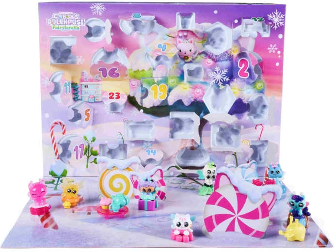 Calendar adventist Gabby's Dollhouse Wróżkolandia cu figurine și decorațiuni