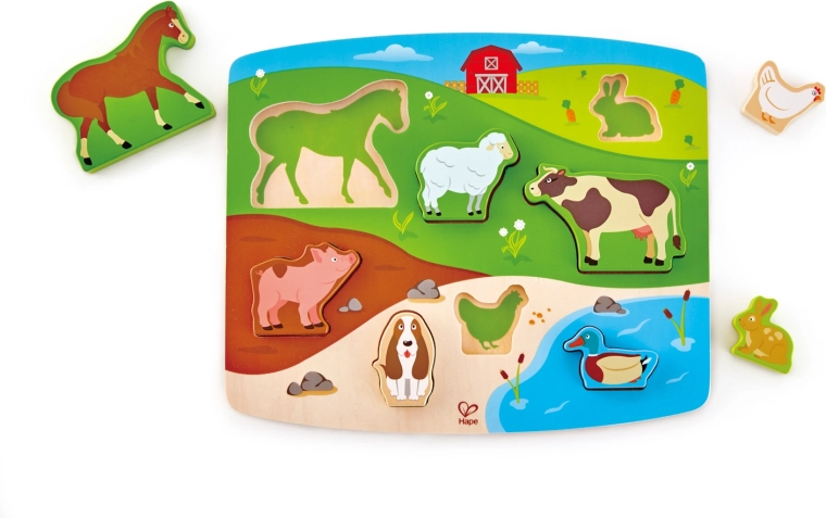 Puzzle cu animale de la fermă