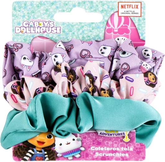 Set de elastice de păr Gabby's Dollhouse (Căsuța magică a lui Gabi) 3 buc