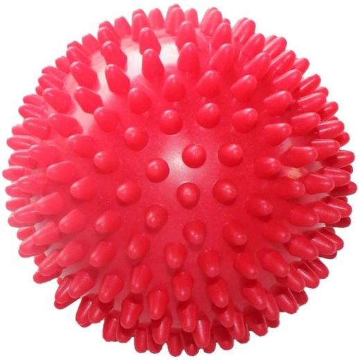 Merco minge moale de masaj tip arici 9 cm roșie - 1 bucată
