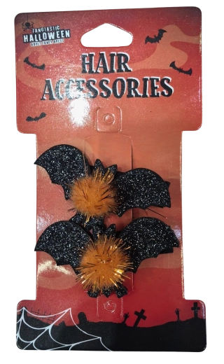 Agrafe de păr Halloween lilieci - 2 buc.