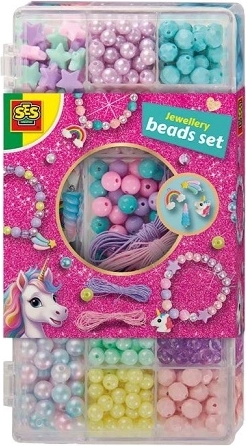 SES set de mărgele unicorn pentru confecționarea bijuteriilor