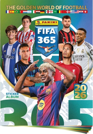 Panini FIFA 365 2025/2026 album de colecție pentru stickere + coală de stickere