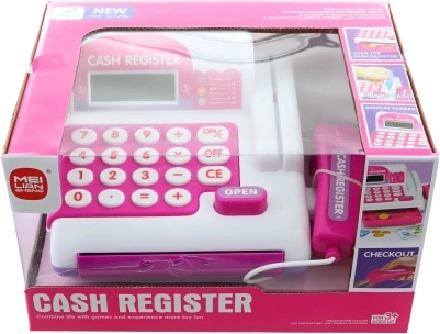 Casă de marcat pentru copii cu scanner, pe baterii - 1 bucată