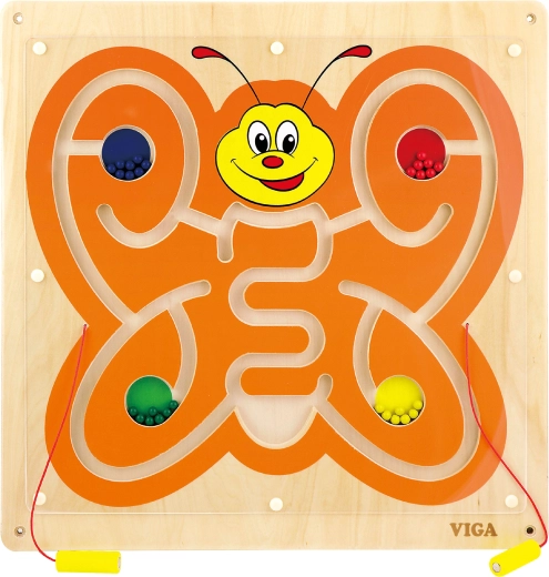 Babu labirint din lemn cu mărgele