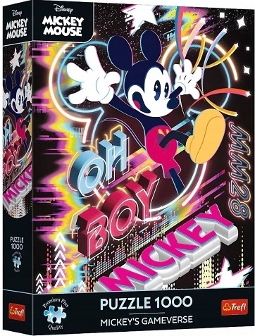 Puzzle Premium Plus Disney Mickey Mouse – Lume virtuală, 1000 de piese - 1 bucată