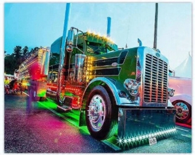 Norimpex Pictură pe numere Camion colorat 40 × 50 cm