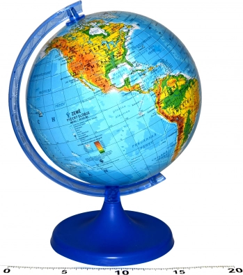Glob geografic 16 cm
