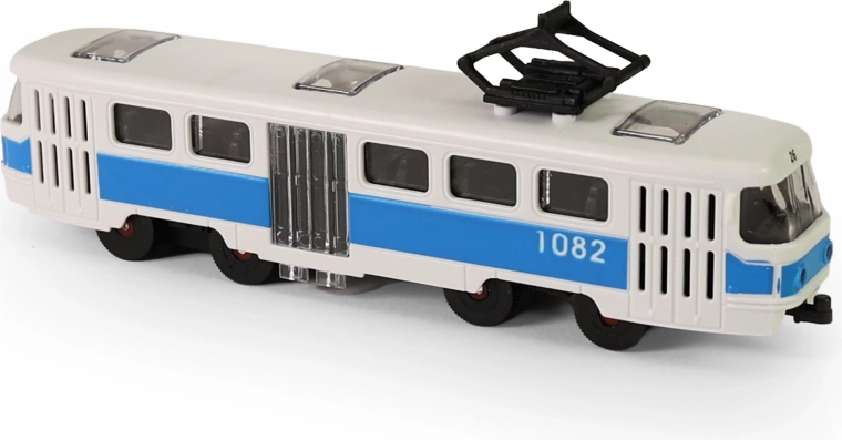 Tramvai albastru MHD 16 cm