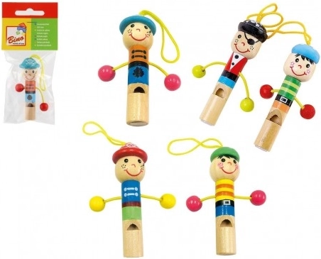 Fluier din lemn în formă de omuleț