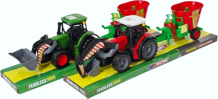 Tractor cu utilaj agricol remorcat - 1 bucată