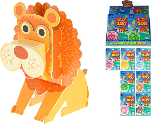 Puzzle 3D din spumă animale sălbatice - 1 bucată