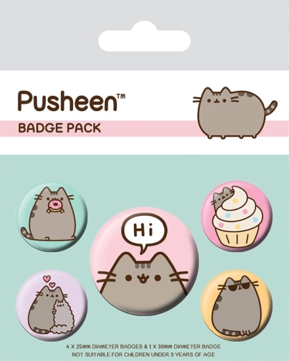 Set de insigne Pusheen Hi