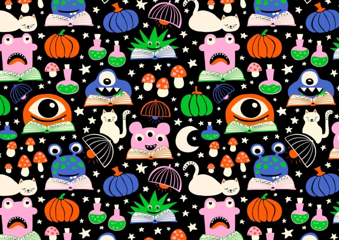 Puzzle Monștri la muncă 1000 de piese