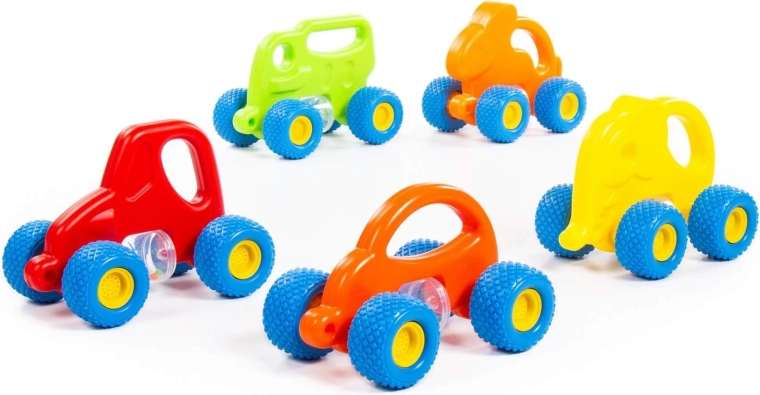 Mașinuță colorată Baby Gripcar cu roți mari - 1 bucată