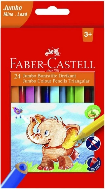 Creioane colorate Extra Jumbo 12 buc Faber-Castell