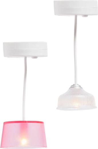 Lundby set de iluminat pentru căsuța de păpuși – 2 lămpi LED suspendate cu temporizator