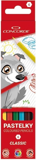 Creioane colorate CONCORDE Classic 6 culori