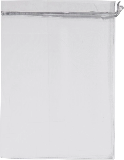 Săculeț din organza gri 25 × 35 cm
