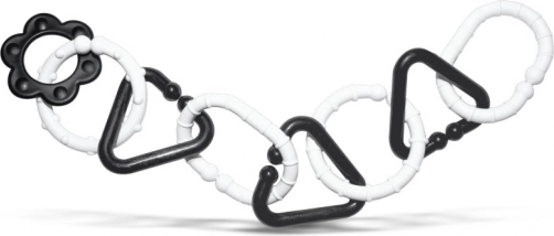 lanț din plastic alb-negru pentru bebeluși – 8 forme