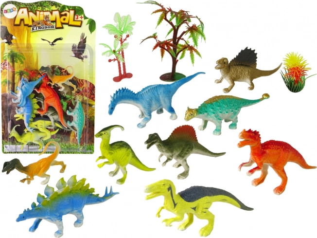 Set de figurine dinozauri 9 buc – jucării preistorice colorate