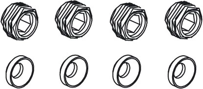 Set de piulițe pentru știfturi sferice pentru Voltage, Major, Tiger, Hoolk și Infect-Liquid