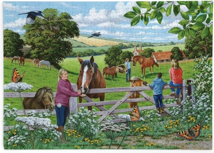 House of Puzzles Gustări pentru cai – puzzle cu 250 de piese mari