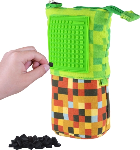 Penar pop-up Pixie Crew verde-maro cu panou mic