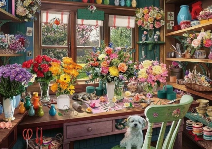 Puzzle RAVENSBURGER Farmec floral 1000 piese