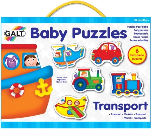 Galt baby puzzle transport 6×2 piese