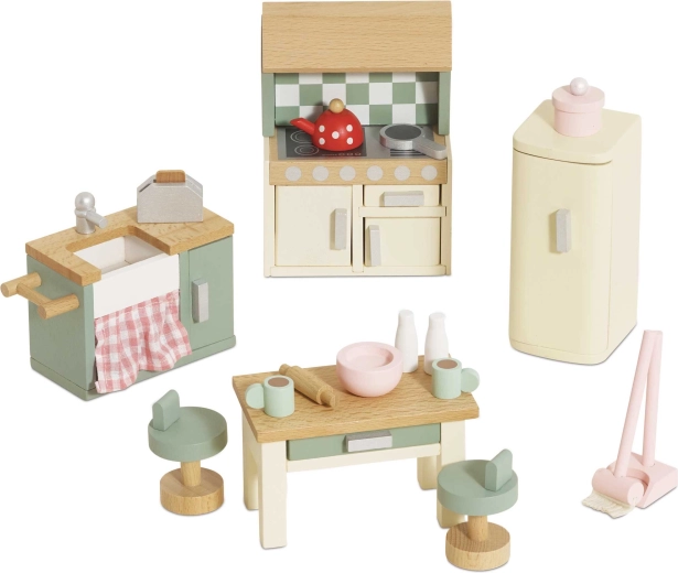 Le Toy Van mobilier de bucătărie din lemn pentru căsuța de păpuși Daisylane