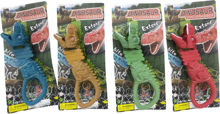 Dinozaur cu lansare – jucărie mecanică pentru copii