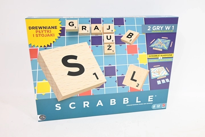 Scrabble cu elemente din lemn