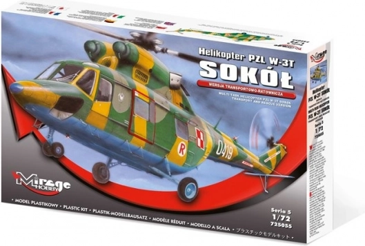 Model din plastic al elicopterului PZL W-3T Sokół