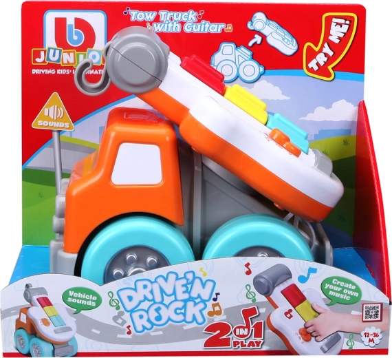 Vehicul de tractare BB Junior cu chitară 2 în 1